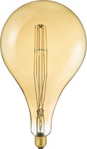 LED Lamp - Filament - Trinon Globin - E27 Fitting - 7W - Aanpasbare Kleur - Amber - Glas