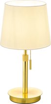 LED Tafellamp - Tafelverlichting - Nitron Dyon - E27 Fitting - Rond - Mat Goud - Aluminium