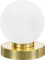LED Tafellamp - Tafelverlichting - Nitron Princo - E14 Fitting - Rond - Mat Goud - Aluminium