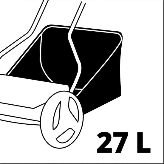 Einhell Kooimesmaaier GC-HM 400 - Maaibreedte: 40 cm - Aanbevolen gazonoppervlakte: tot 250 m² - 27 L opvangbak - Maaihoogte: 13-37 mm