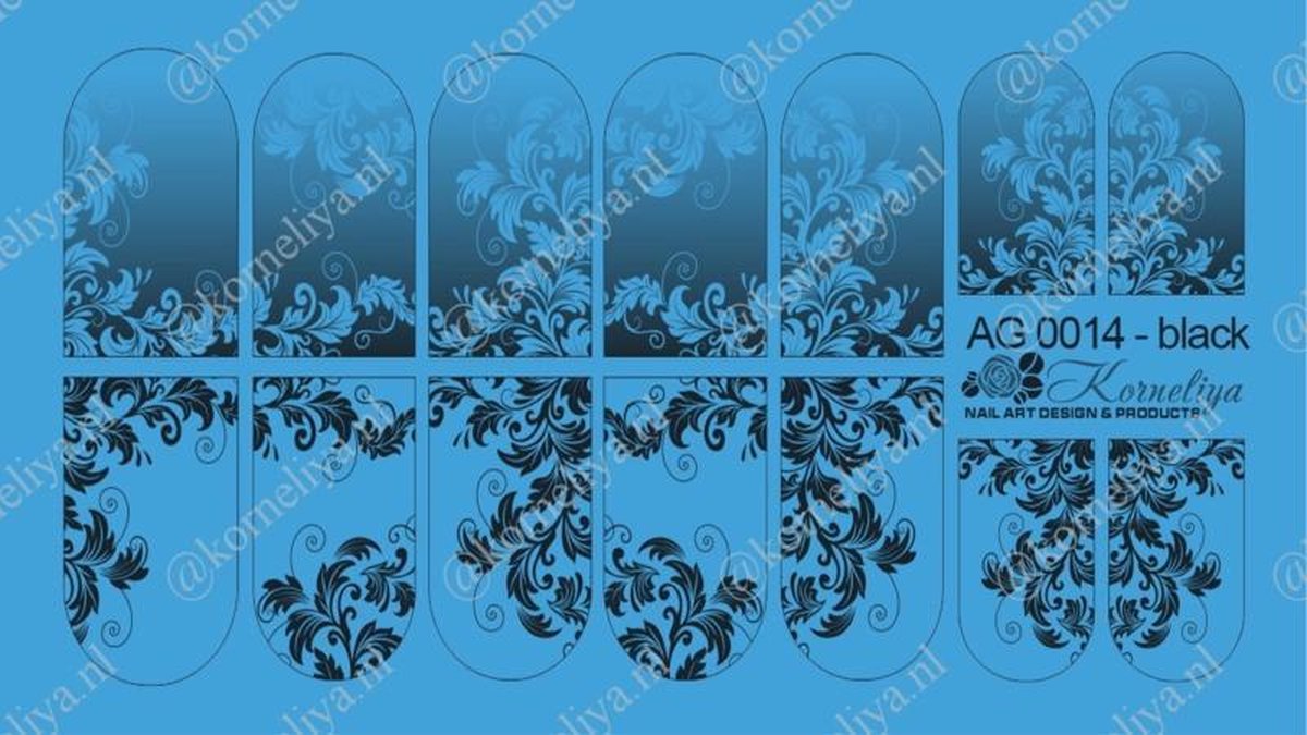 Goedkoopste Korneliya Airbrush Waterdecal AG 0014 Black