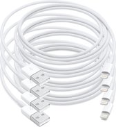 MMOBIEL 4 Stuks USB naar 8 Pins Lightning Kabel - voor iPhone, iPod en iPad