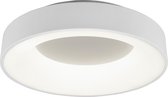 LED Plafondlamp - Plafondverlichting - Trion Gurano - 27W - Natuurlijk Wit 4000K - Dimbaar - Rond - Mat Wit - Aluminium