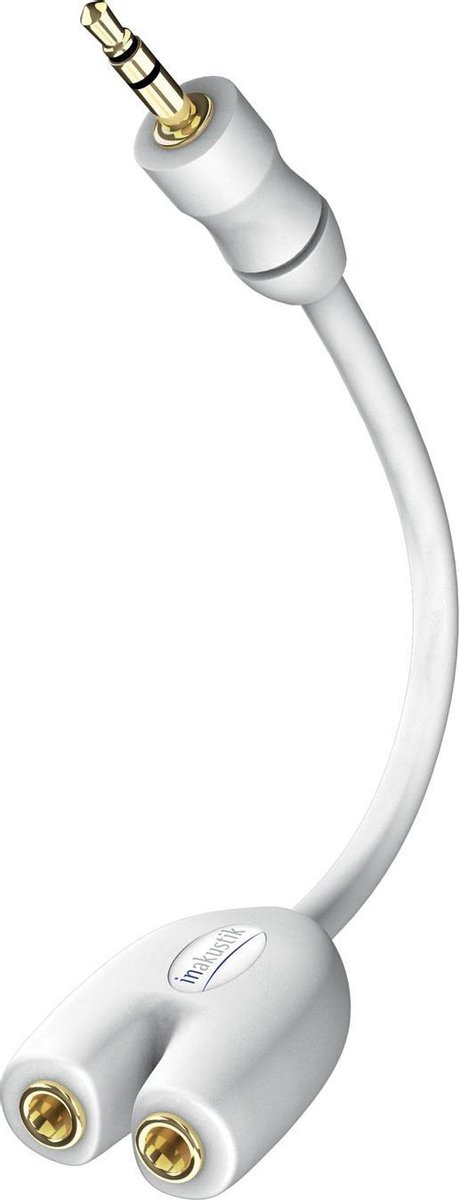 Inakustik Star Y-splitter 3,5mm Jack <> 2x fem.3,5mm - 10 cm