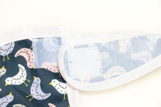 KliederZ baby eetslabbetje met opvangbakje - set 2 stuks slabber meisje - Gekwetter & Getjilp - FP03 van KliederZ — afbeelding 2