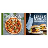 Set van kookboek Pizza uit eigen oven - Lekker Burgerlijk!