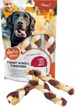 Duvo+ hondensnack Twist `n roll twisters rund 25cm - S - 3pcs