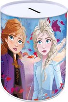 Disney Spaarpot Frozen 15 X 10 Cm Aluminium Blauw/paars