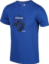 Mannen Fingal V Grafisch actief T-shirt Outdoorshirt Blauw