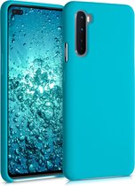 kwmobile telefoonhoesje geschikt voor OnePlus Nord - Hoesje met siliconen coating - Smartphone case in ijsblauw