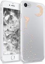 kwmobile telefoonhoesje voor Apple iPhone 7 / 8 / SE (2020) - Hoesje voor smartphone - Glitterfee design