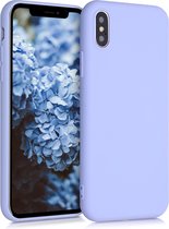 kwmobile telefoonhoesje voor Apple iPhone X - Hoesje voor smartphone - Back cover in pastel-lavendel
