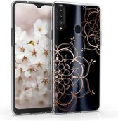 kwmobile telefoonhoesje voor Samsung Galaxy A20s - Hoesje voor smartphone - Bloementweeling design