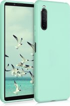 kwmobile telefoonhoesje voor Sony Xperia 10 II - Hoesje voor smartphone - Back cover in pastelgroen