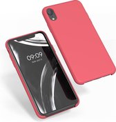 kwmobile telefoonhoesje voor Apple iPhone XR - Hoesje met siliconen coating - Smartphone case in neon rood