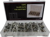 Assortimentsdoosje Zekeringen Glas Groot 120 Dlg.