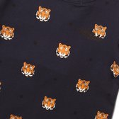 Koko Noko - Meisjes  - Donkerblauw t-shirt tijgers - maat 110