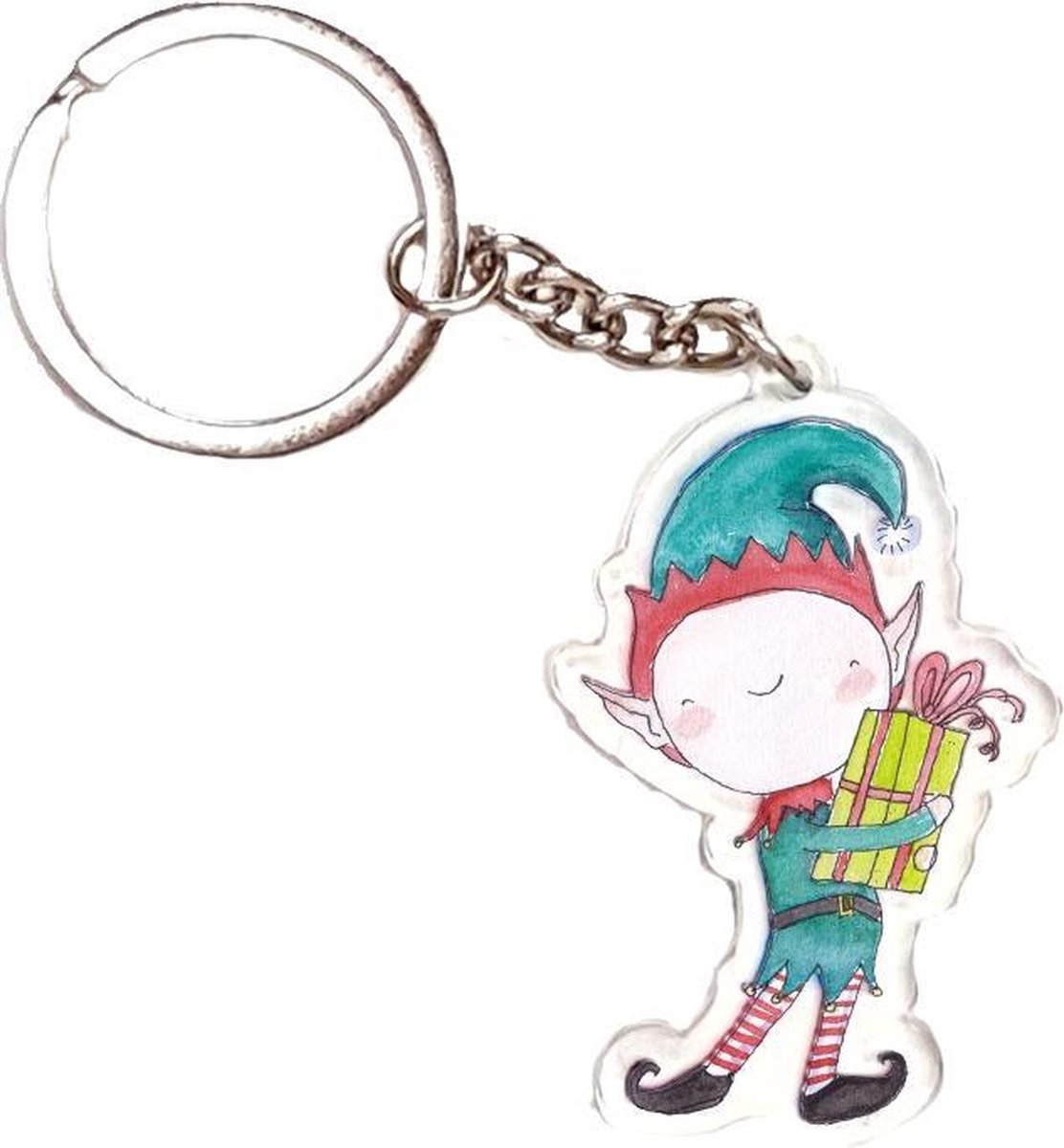 KERST ELF SLEUTELHANGER ACRYL - JOYIN