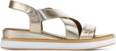 Lina Locchi Vrouwen Leren    Sandalen / Damesschoenen L1060 - Goud - Maat 41