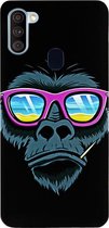 ADEL Siliconen Back Cover Softcase Hoesje Geschikt voor Samsung Galaxy A11/ M11 - Gorilla Apen