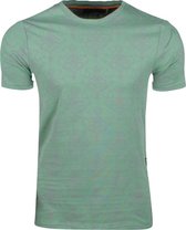 Re-Gen - Heren T-Shirt - Longshirt met ritsjes - Print - Groen