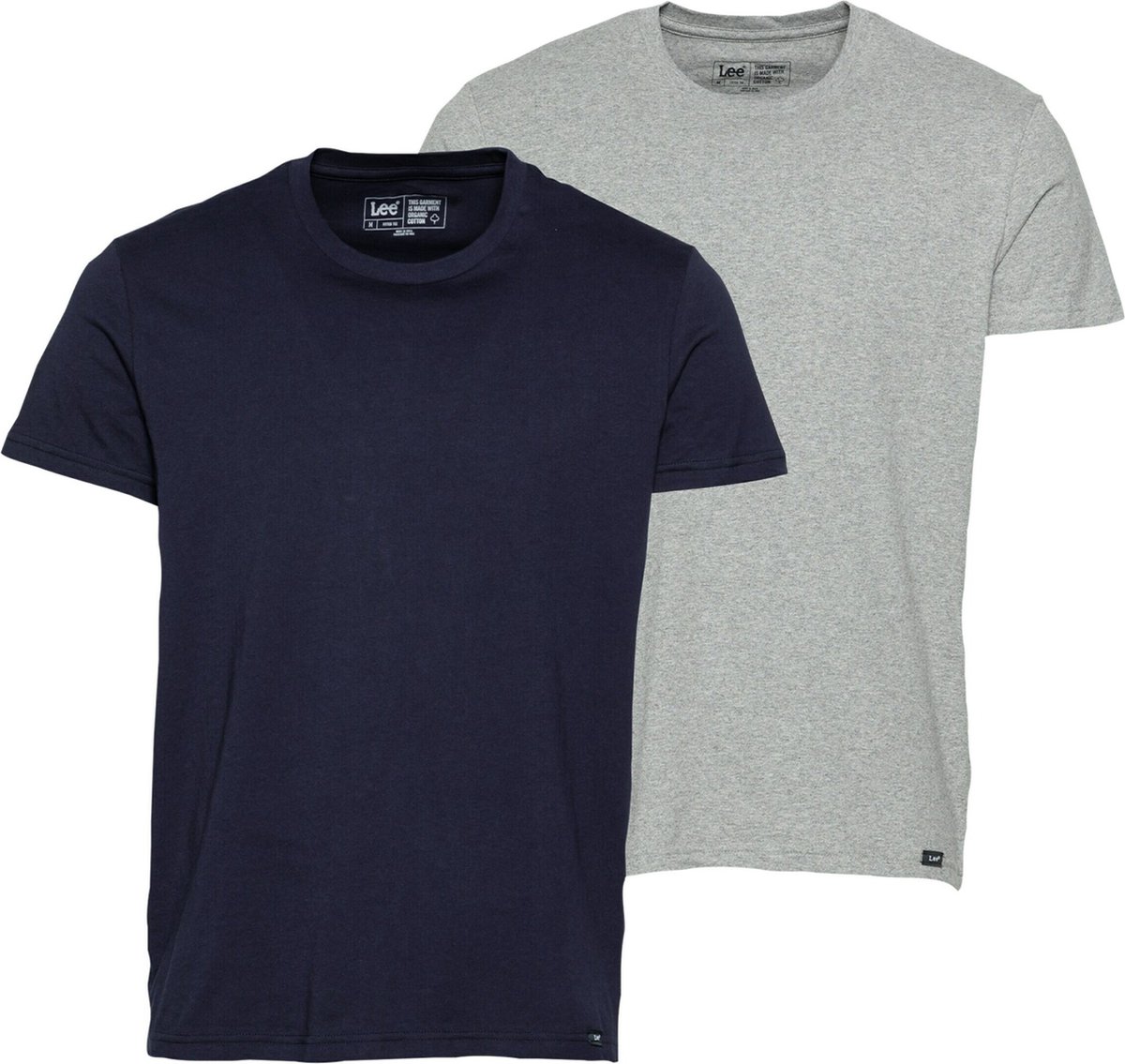 Lee 2 Units T-shirt Met Korte Mouwen M Man Marineblauw