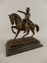 Bronzen beeld - Napoleon te paard - Bronzen sculptuur - 24 cm hoog