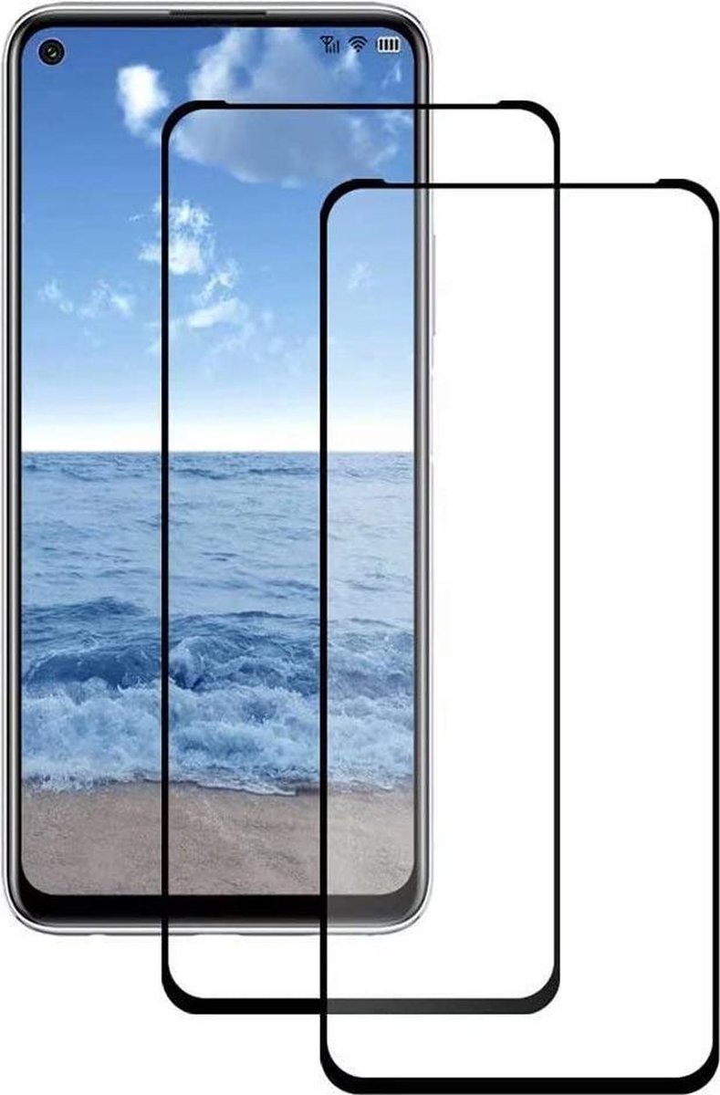 2x Full Cover Screenprotector Geschikt voor: Samsung Galaxy A52 (4G & 5G) / A52s - Screen protector - volledige glas - bescherming - beschermglas - ZT Accessoires
