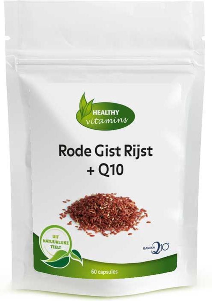 Rode gist rijst + Q10 | 90 capsules | 30% korting | Vitaminesperpost.nl - Healthy Vitamins