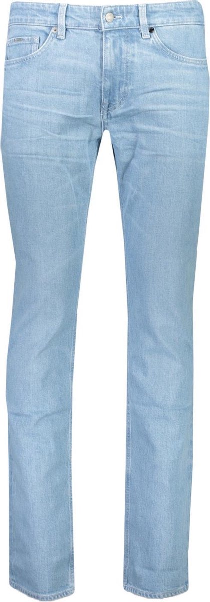 Hugo Boss Jeans Blauw Getailleerd - Maat W36 X L34 - Heren - Lente/Zomer Collectie - Katoen;Elastaan