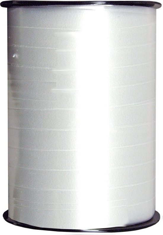 Krullint Wit - 10mm breedte – 250 mtr lengte