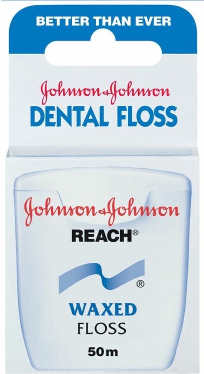 Johnson & Johnson Reach Dental Waxed Floss 50 m Flosdraad