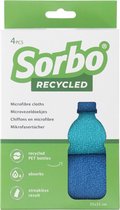 6x Sorbo Recycled Microvezeldoekjes 35x35cm 4 stuks