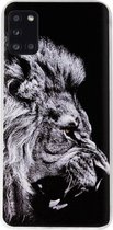 ADEL Siliconen Back Cover Softcase Hoesje Geschikt voor Samsung Galaxy A31 - Leeuw Zwart