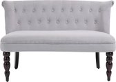 Nancy's Black River Falls Bank - 2-Zits Bank - Loveseat - Vintage - Rubberhout - Grijs - 120 x 67 x 78 cm