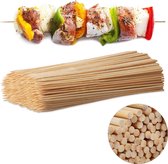 brochettes de bambou relaxdays - 500 pièces - bois - brochette de viande - bâtonnets de satay - brochettes - bbq