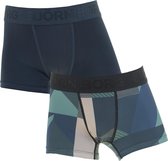 Björn Borg jongens 2P performance textured block zwart & groen - 146/152