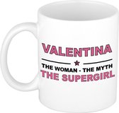 Valentina The woman, The myth the supergirl cadeau koffie mok / thee beker 300 ml