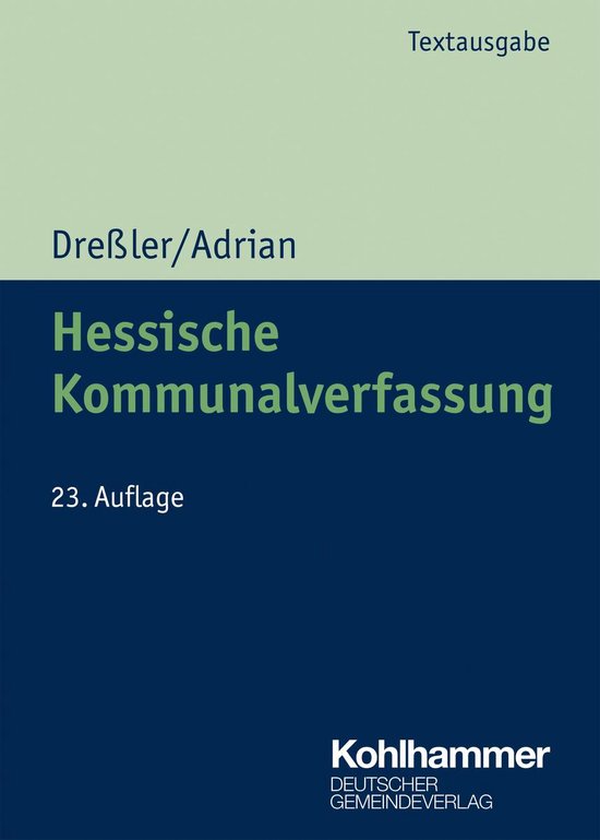 Hessische Kommunalverfassung - cover