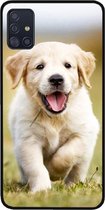 ADEL Siliconen Back Cover Softcase Hoesje Geschikt voor Samsung Galaxy A71 - Labrador Retriever Hond