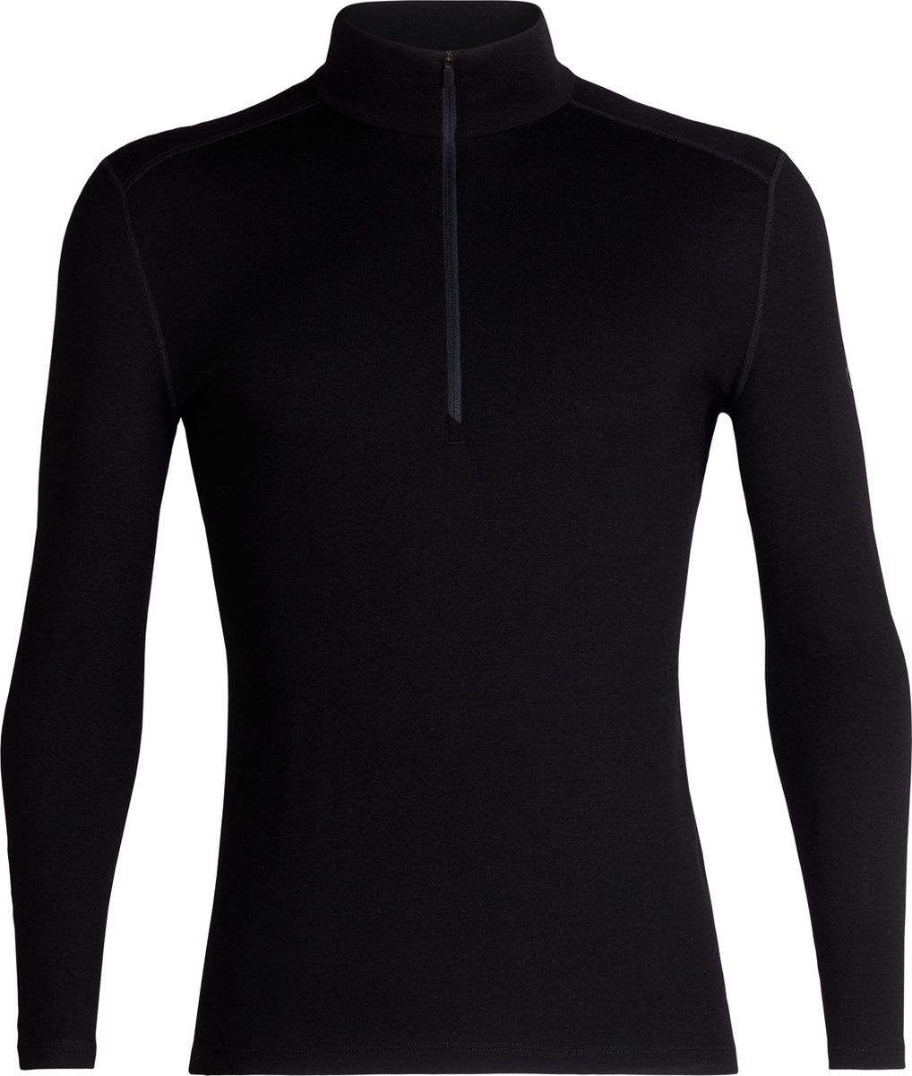 Icebreaker BF 260 Tech LS Half Zip Heren Thermoshirt Zwart