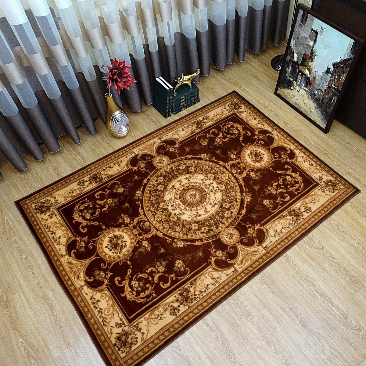 Tapiso Yesemek Vloerkleed Perzisch Oriental Bruin Tapijt Maat- 120x170 Bruin 3
