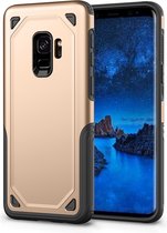 Samsung Galaxy J6 (2018) Hoesje - Mobigear - Armor Serie - Hard Kunststof Backcover - Goud - Hoesje Geschikt Voor Samsung Galaxy J6 (2018)