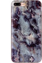 Apple iPhone 8 Plus Hoesje - Mobigear - Marble Serie - TPU Backcover - Brown - Hoesje Geschikt Voor Apple iPhone 8 Plus