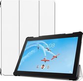 Lenovo Tab P10 Hoes - Mobigear - Tri-Fold Serie - Kunstlederen Bookcase - Wit - Hoes Geschikt Voor Lenovo Tab P10