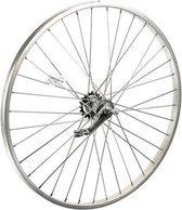 A-wiel 26x1.75 zilver shimano remnaaf