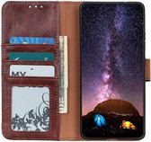 Nokia 5.4 Hoesje Wallet Book Case Kunstleer Bruin
