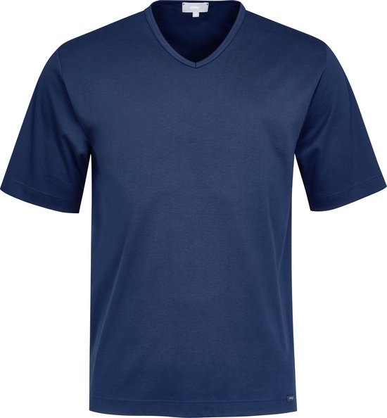 Chemise de pyjama Mey manches courtes - Melton - bleu foncé - Taille: XL