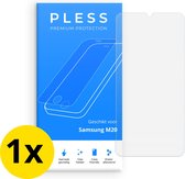 Samsung M20 Screenprotector 1x - Beschermglas Tempered Glass Cover - Pless®