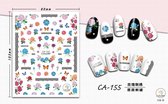 3D Nagel Sticker Coole stickers voor nagel folie Fashion Manicure Stickers Nagels CA-155 Borduurwerk Rozen